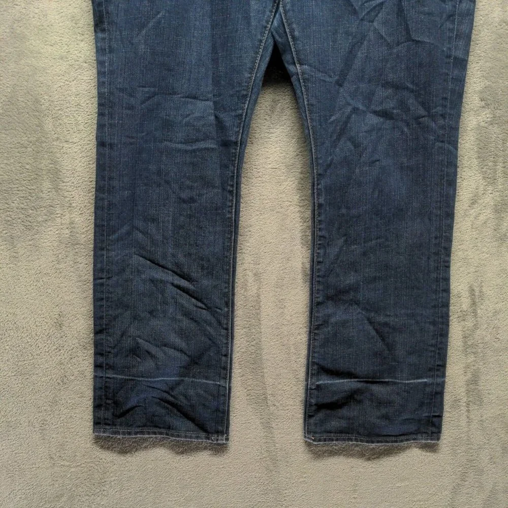 The Flirt Women Jeans Mid Rise Bootcut Leg Blue Dark Wash W:38 L:30 - Picture 7 of 16